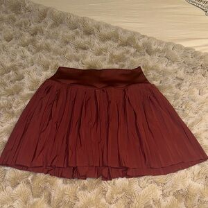 ALO Yoga Burgundy Mini Skirt